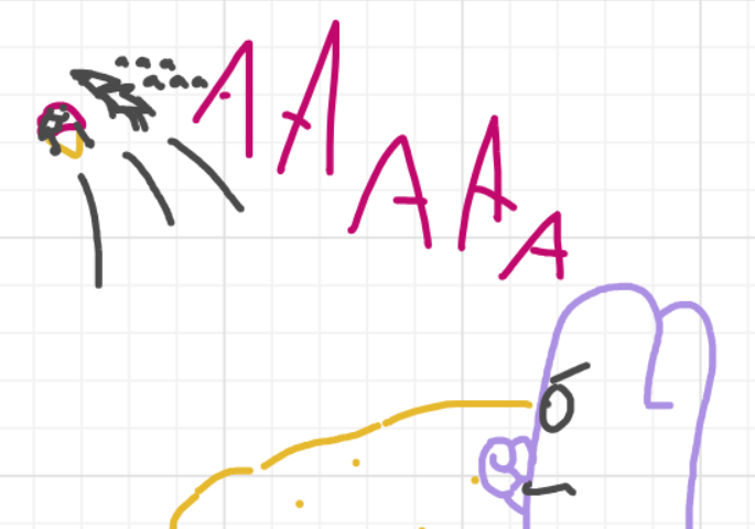 A panel from What's The Point, episode five of the Board Boards object show by Furretwalk/WalkingFurret.